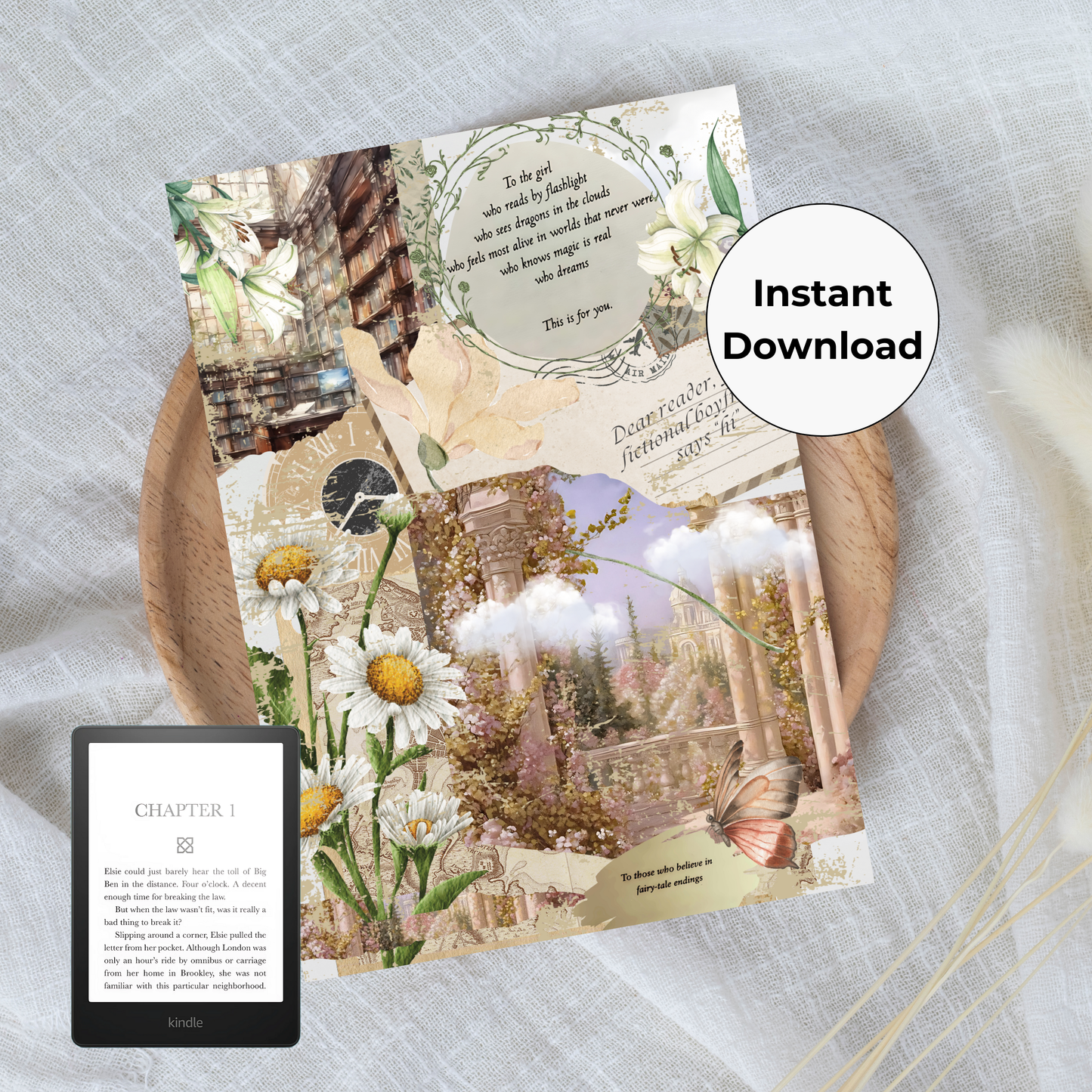 Summer Dream Printable Kindle Insert