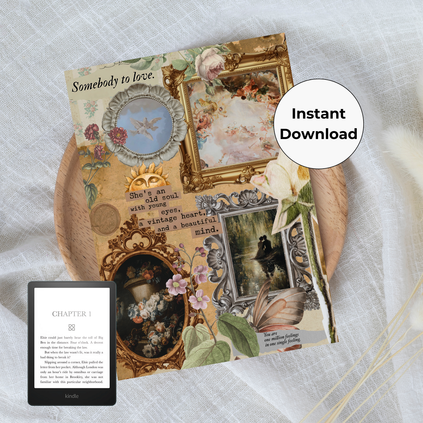 Vintage Affair Printable Kindle Insert