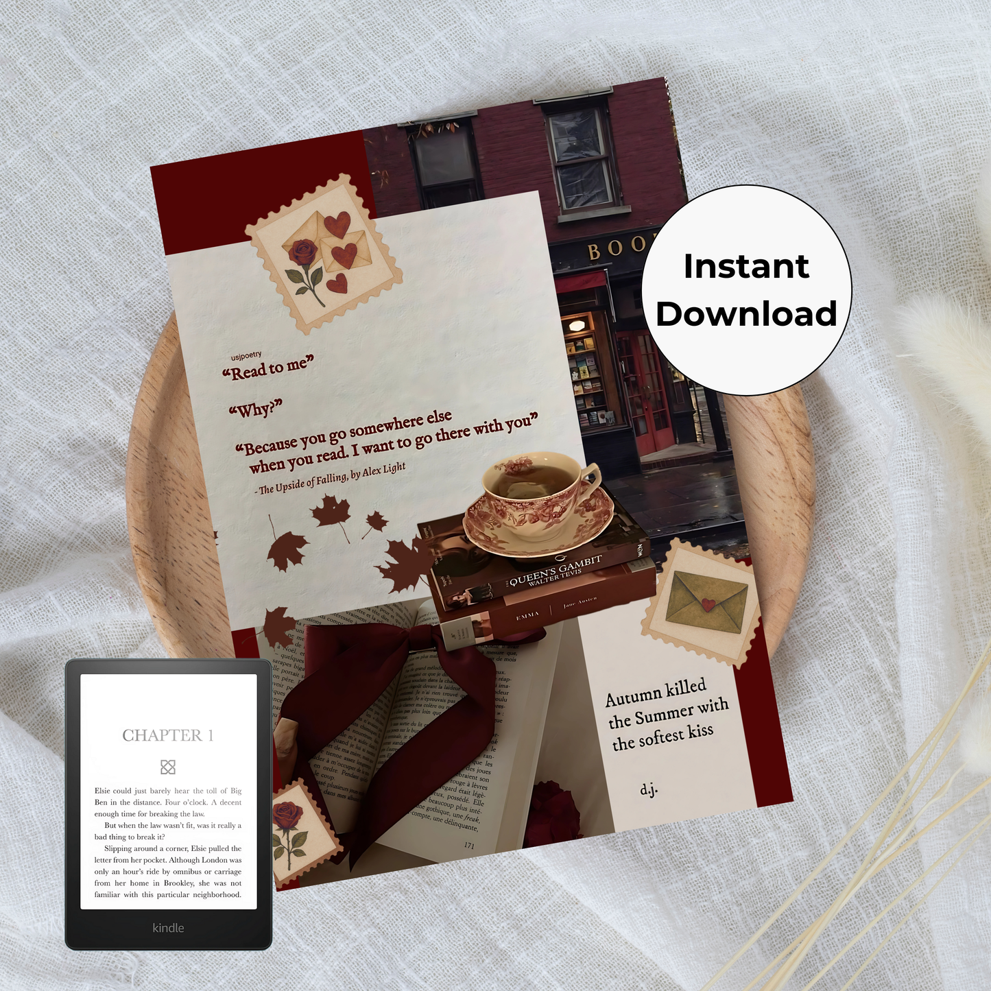 Love Letter Printable Kindle Insert