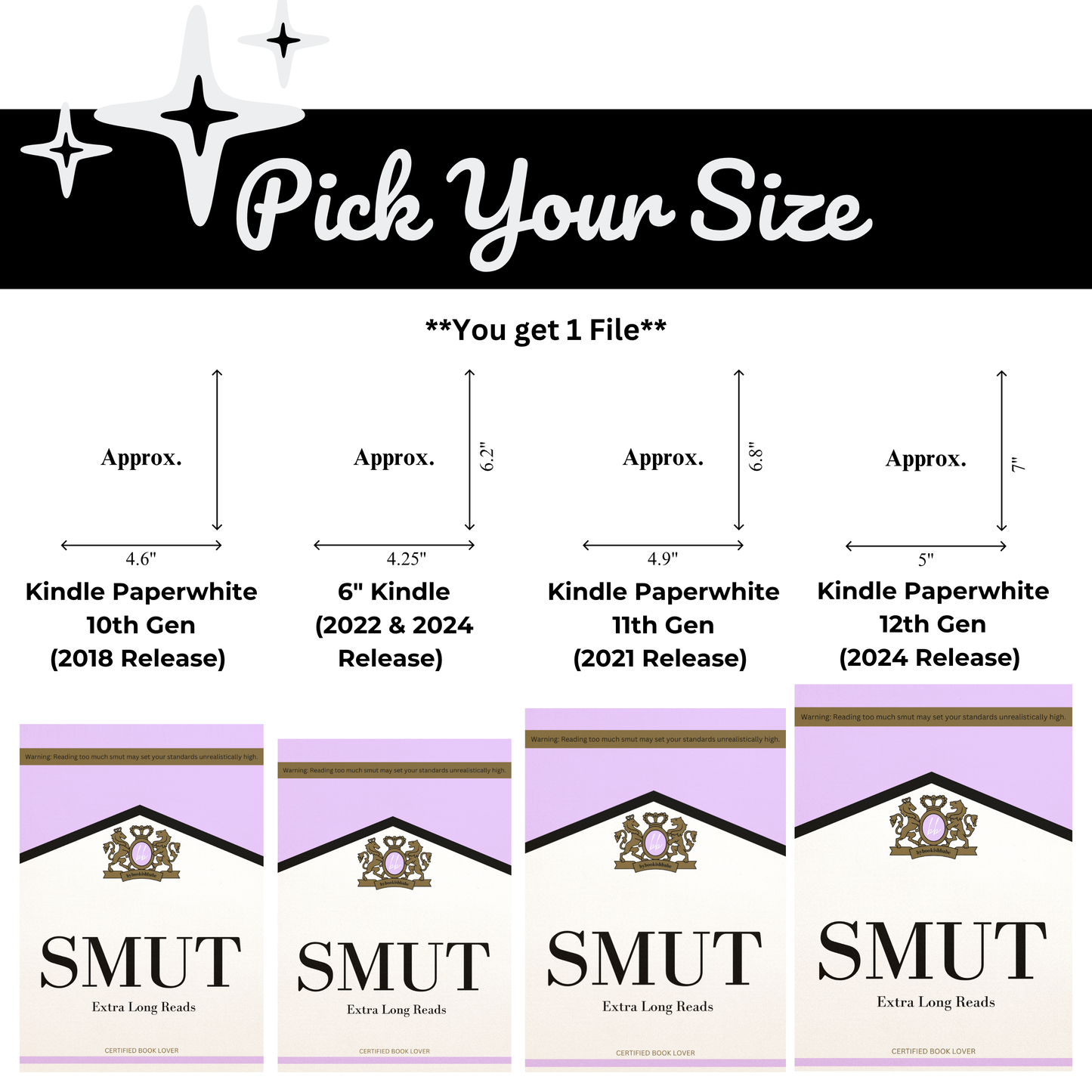 Purple Marlboro - Kindle Insert (Printable)