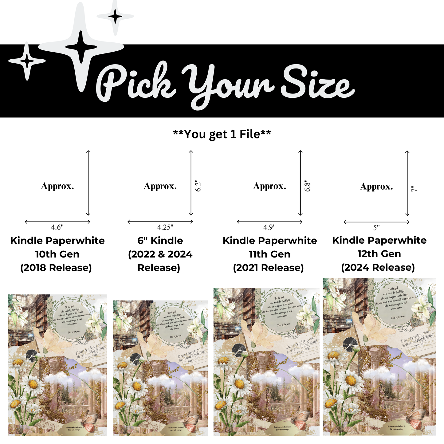 Summer Dream - Kindle Insert (Printable)