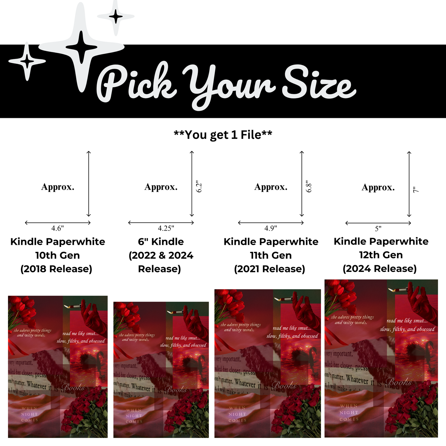 Red Haze Printable Kindle Insert