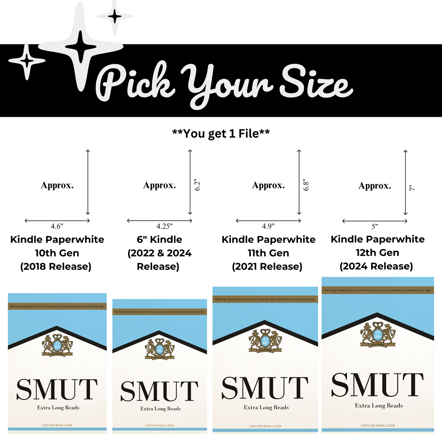 Blue Marlboro - Kindle Insert (Printable)