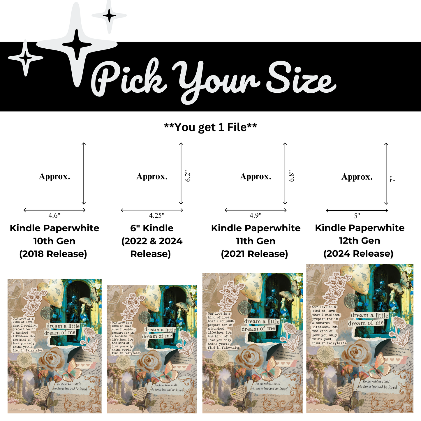 Dreamy Affair Printable Kindle Insert