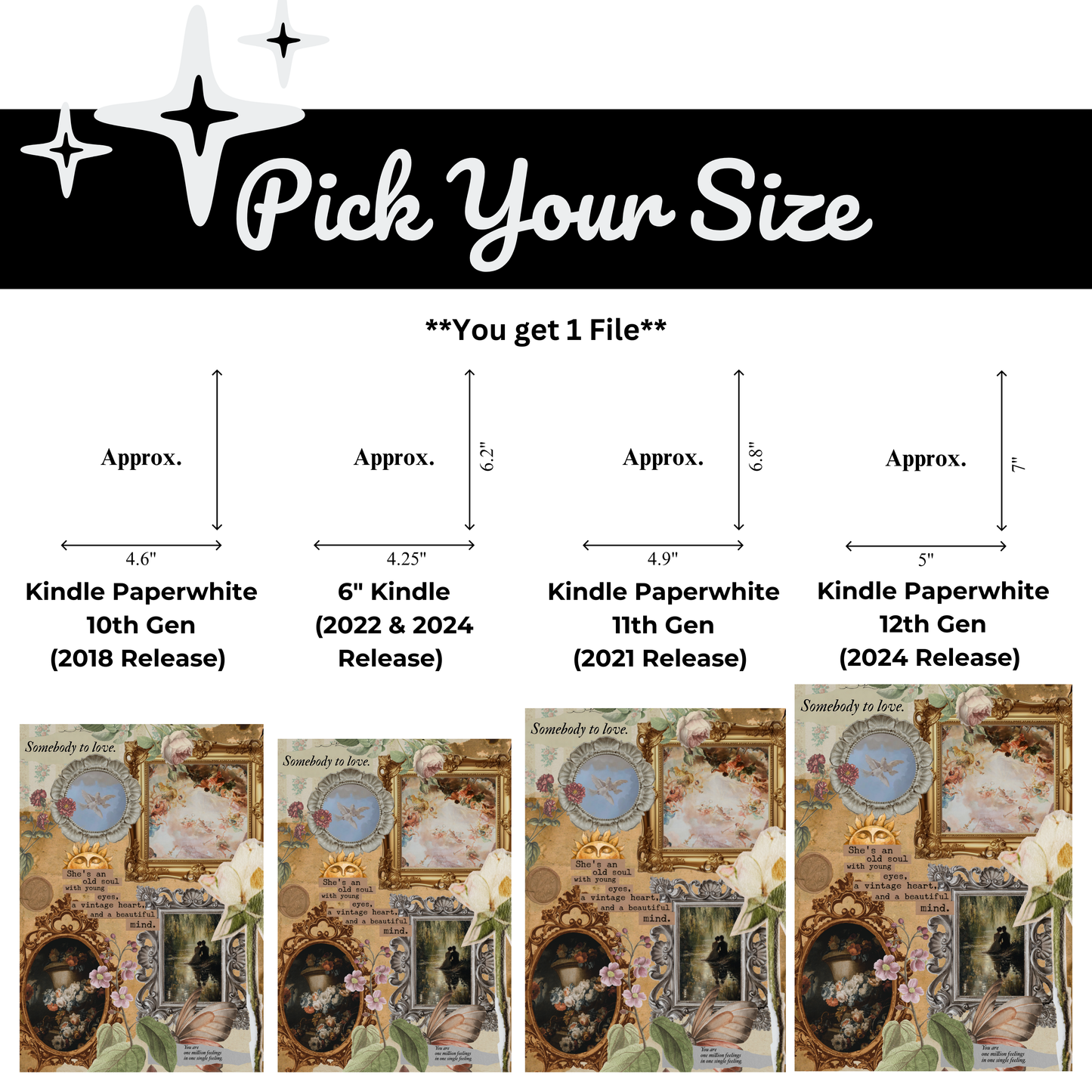 Vintage Affair Printable Kindle Insert