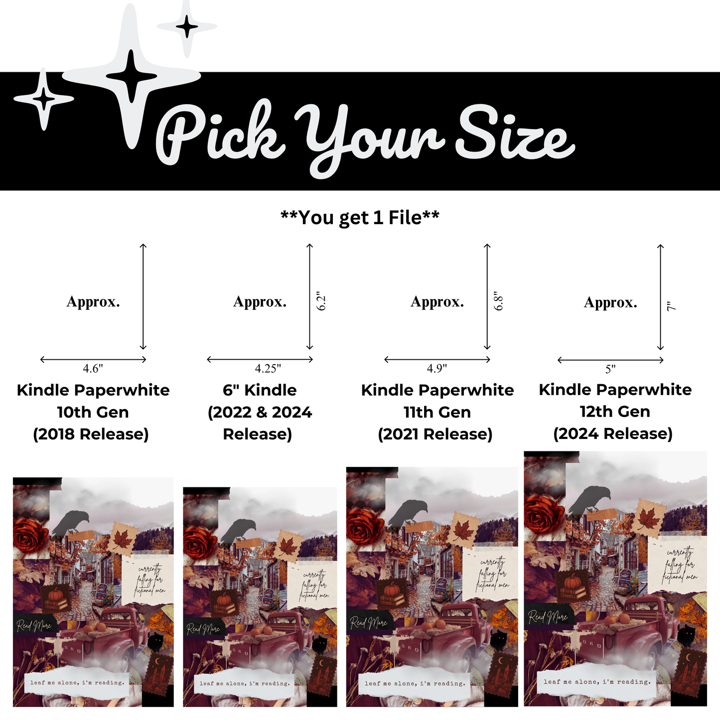 Postmarked Printable Kindle Insert