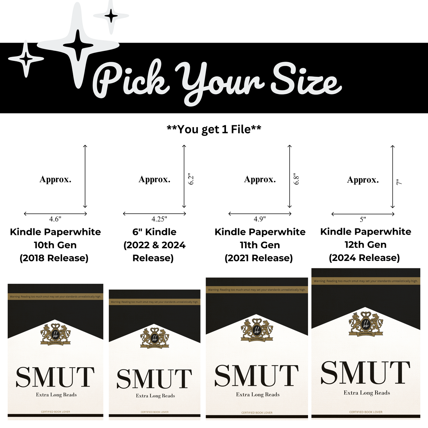 Black Marlboro - Kindle Insert (Printable)