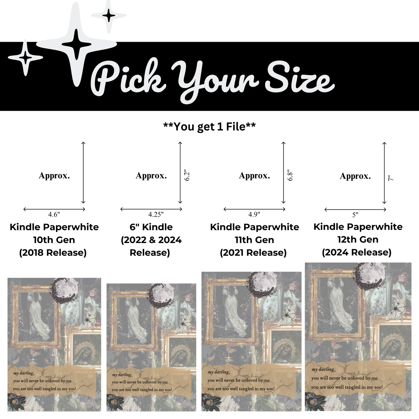 Summer Night - Kindle Insert (Printable)