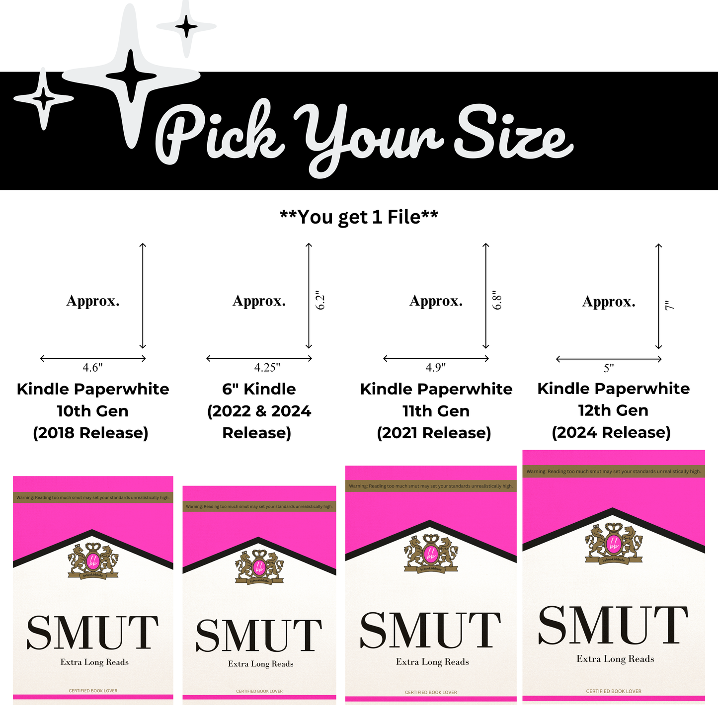 Pink Marlboro - Kindle Insert (Printable)