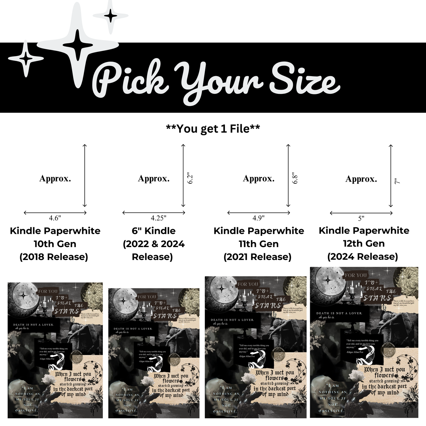 Dark Affair - Kindle Insert (Printable)