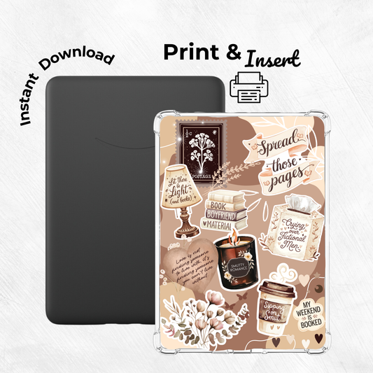 Cream Book Dream Printable Kindle Insert