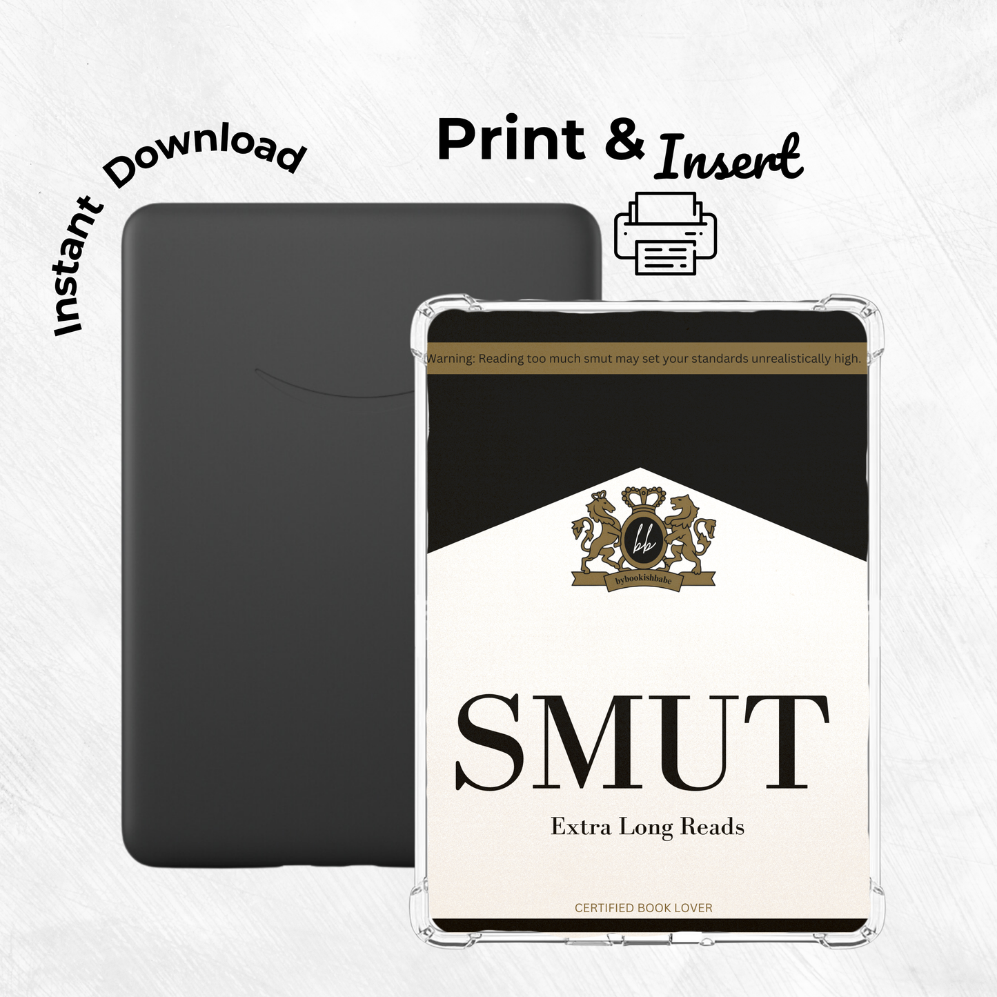 Black Marlboro Printable Kindle Insert