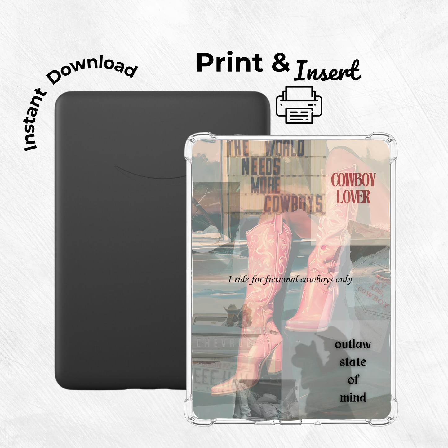 Cowboy Haze Printable Kindle Insert