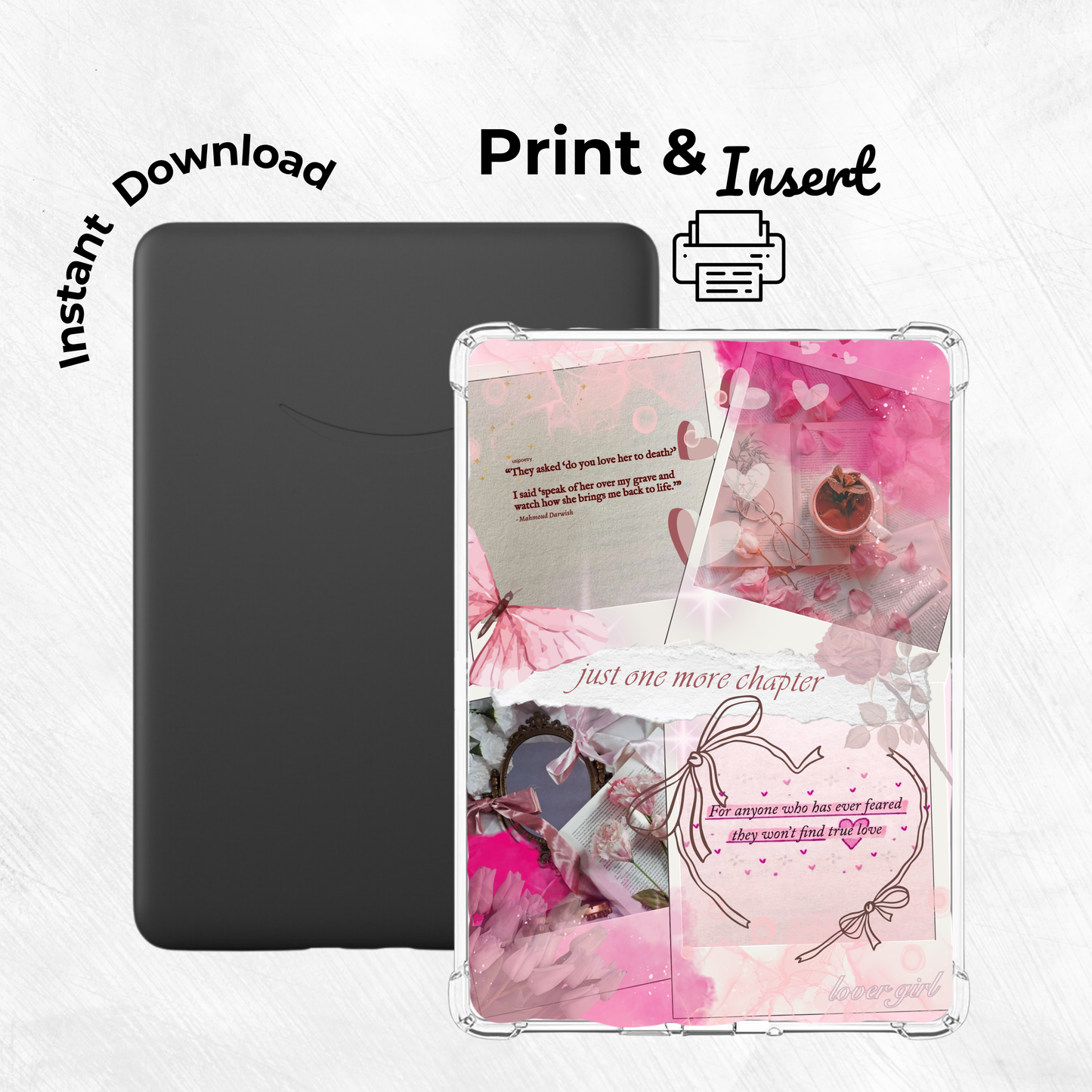 Barely Blushing Printable Kindle Insert