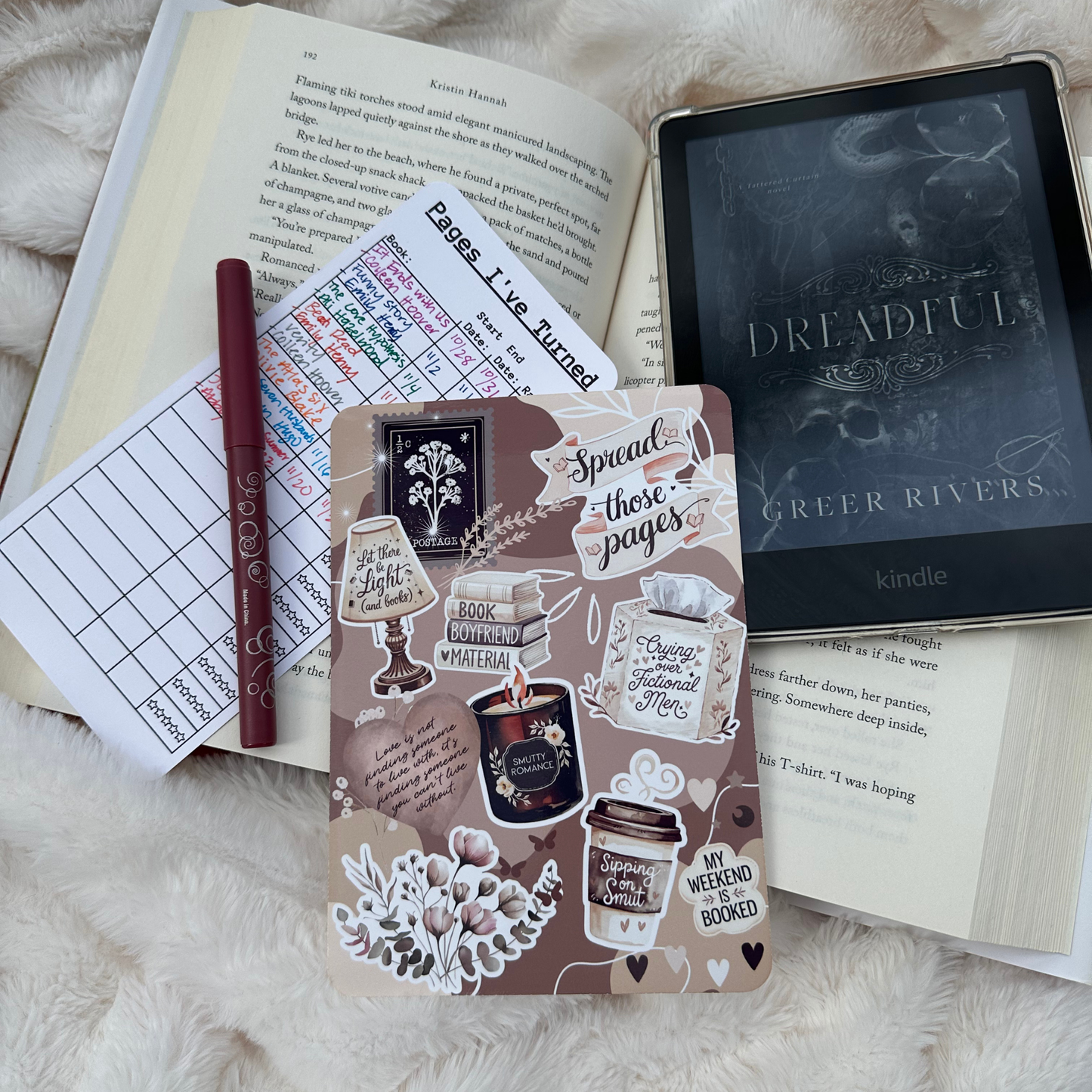 Cream Book Dream - Kindle Insert