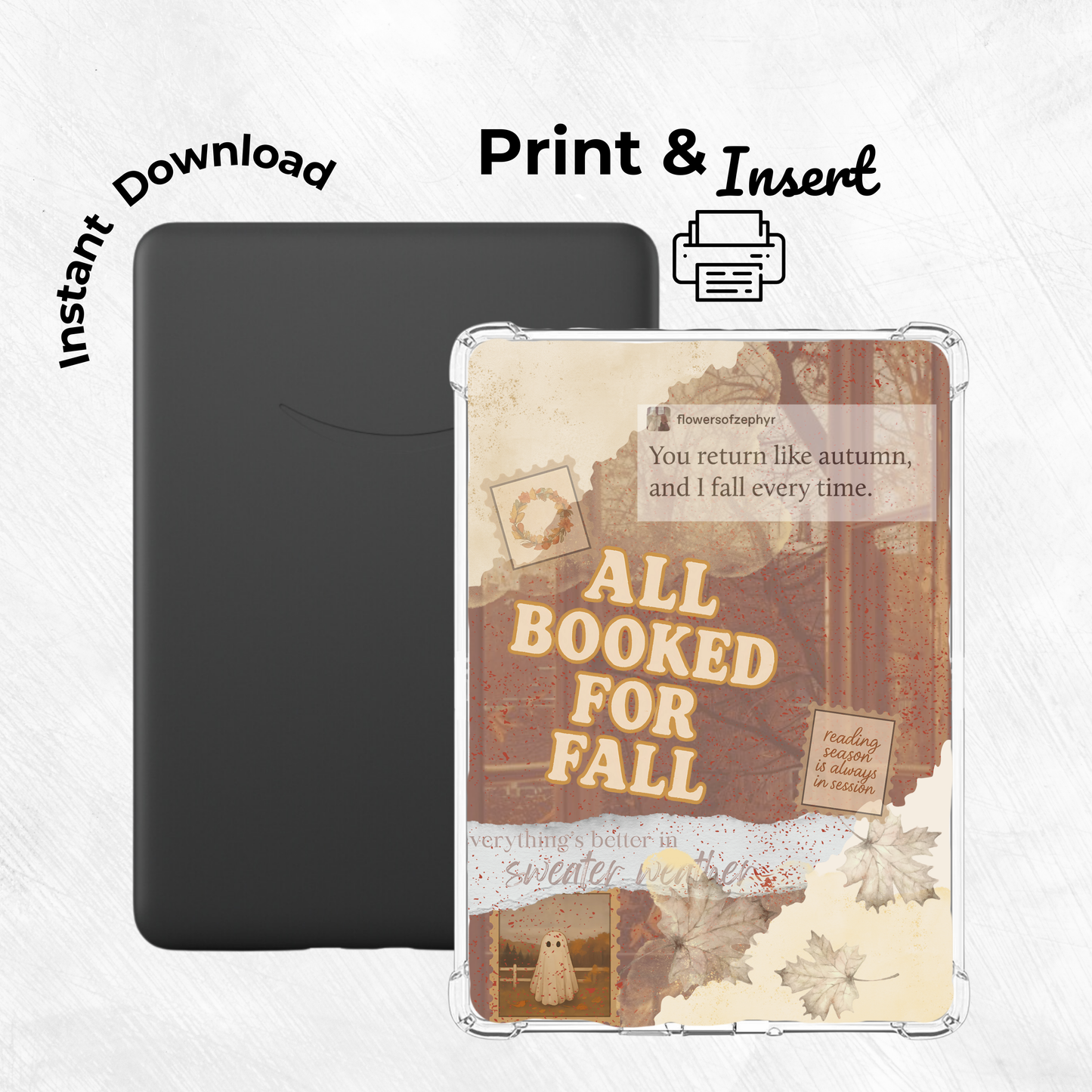 Autumn Air Mail Printable Kindle Insert