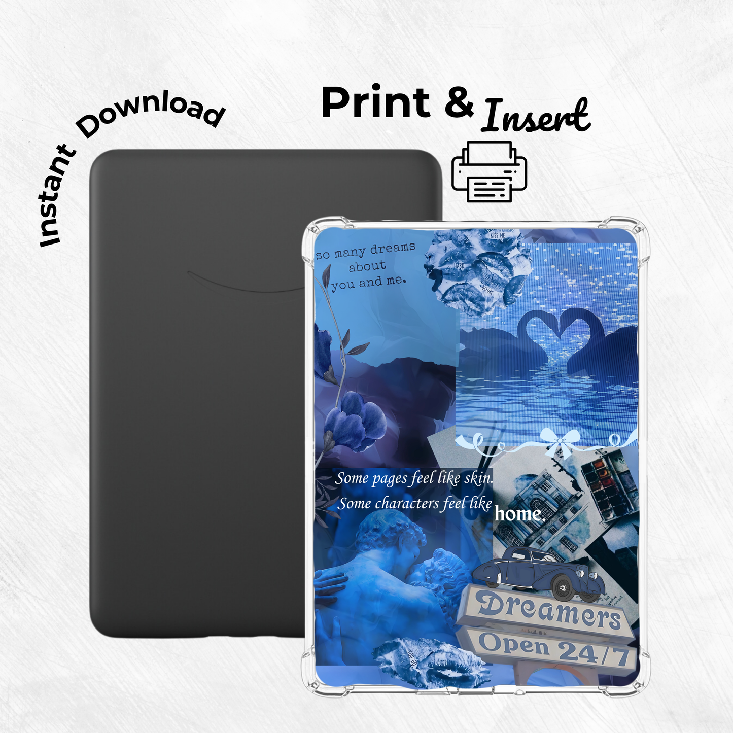 Blue Haze Printable Kindle Insert