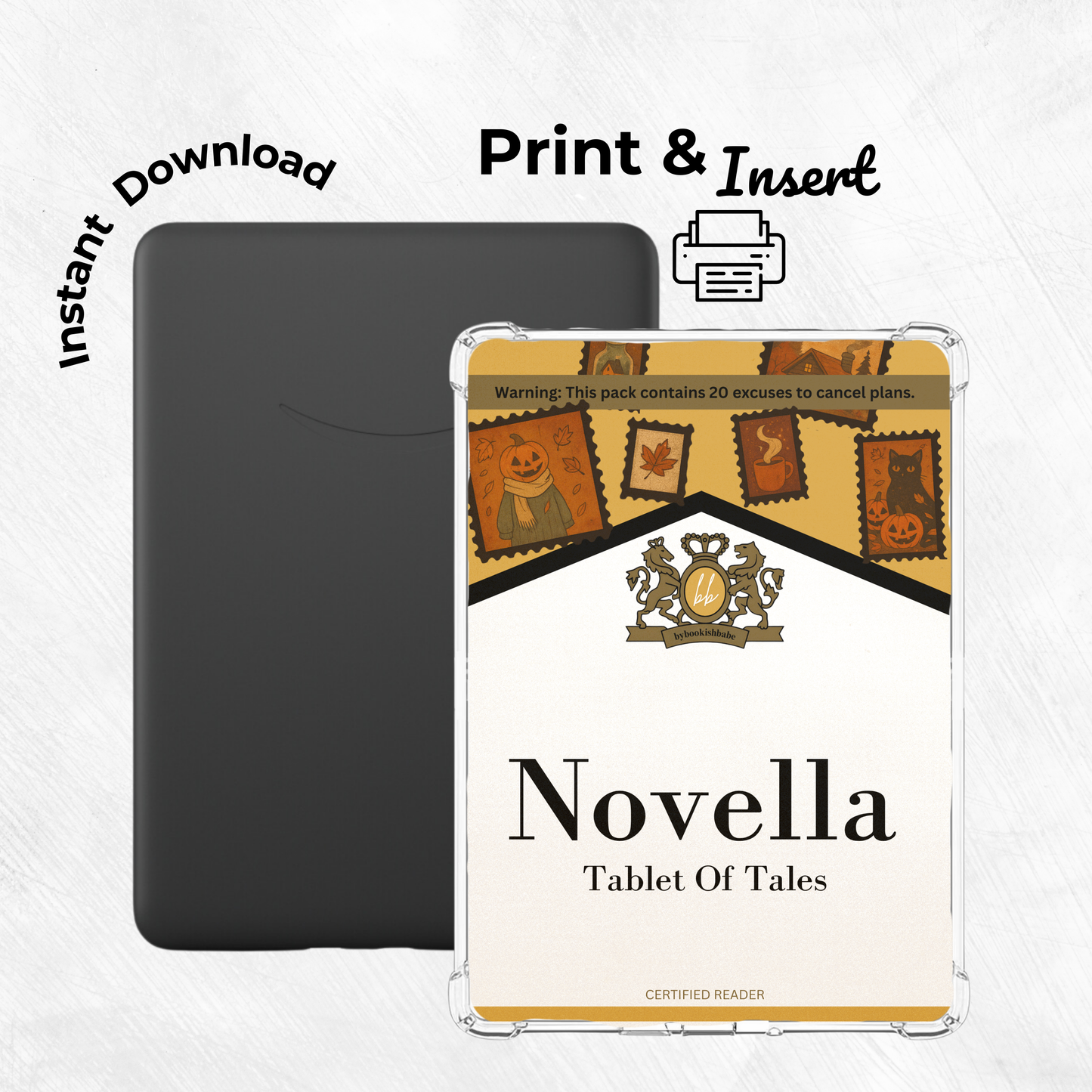 September Novella Printable Kindle Insert