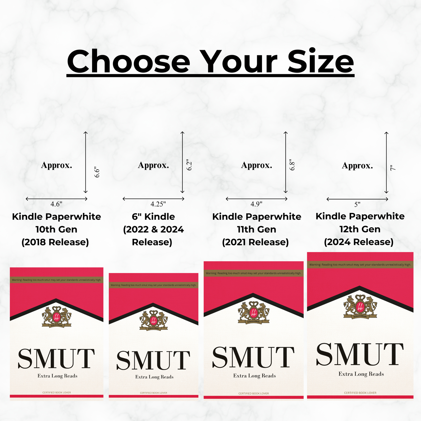 Smut Marlboro Inspired - Kindle Inserts