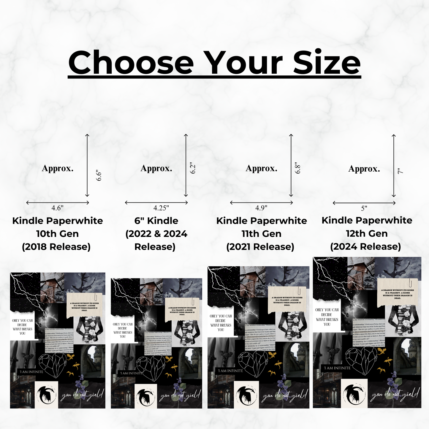 Fourth Wing Inspired - Kindle Insert