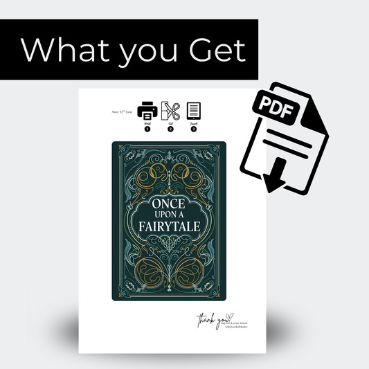 Once Upon A Fairy Tale - Kindle Insert (Printable)