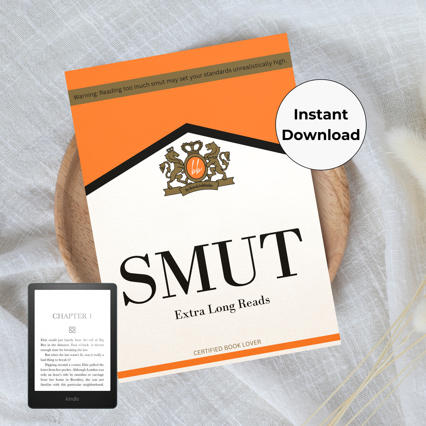 Orange Marlboro - Kindle Insert (Printable)