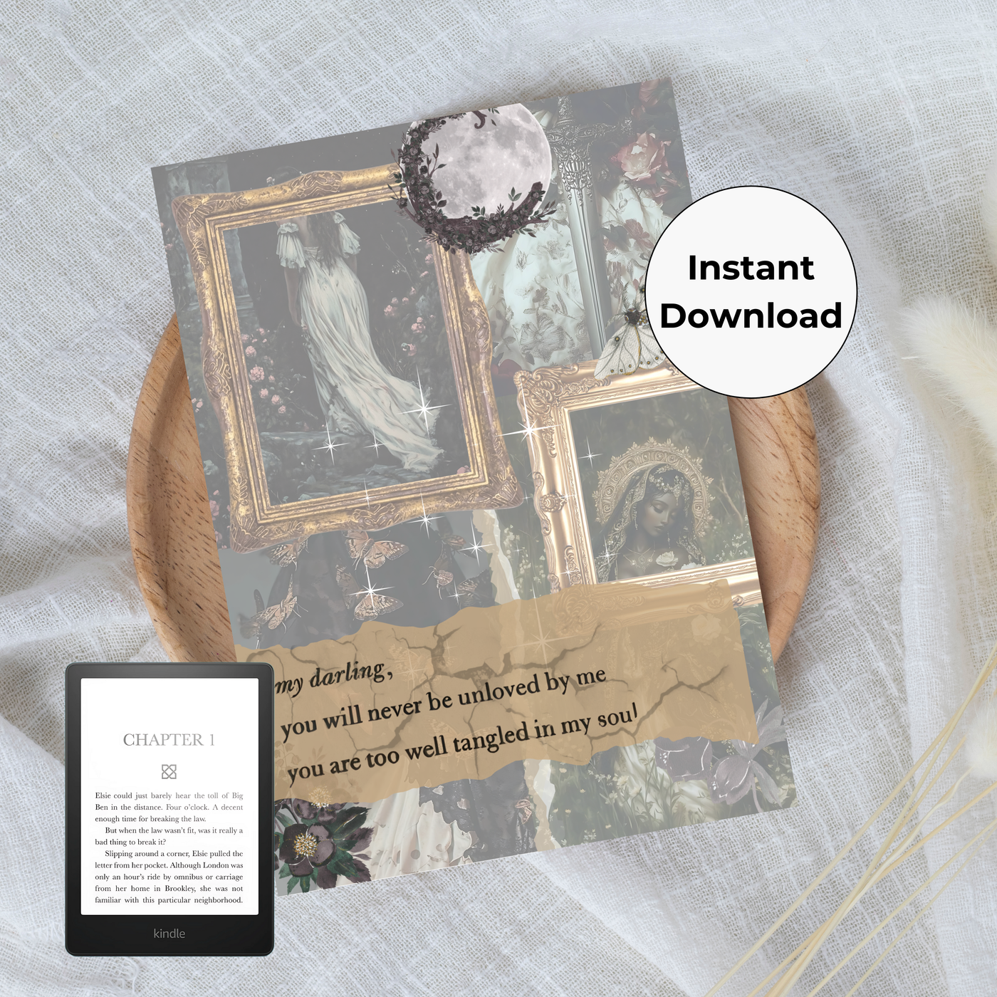 Summer Night Printable Kindle Insert
