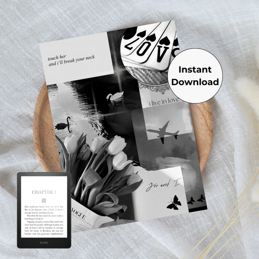 White Haze Printable Kindle Insert