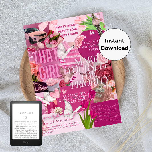 Pink THAT Girl Printable Kindle Insert
