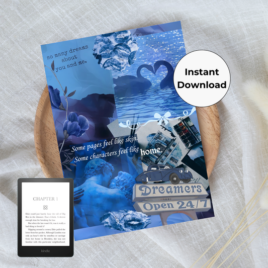 Blue Haze Printable Kindle Insert