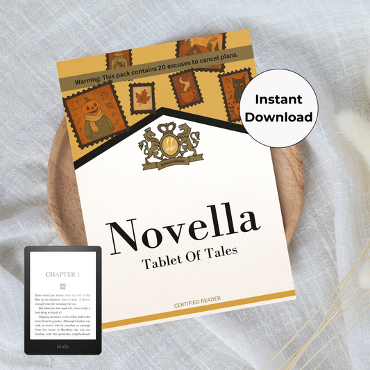 September Novella Printable Kindle Insert