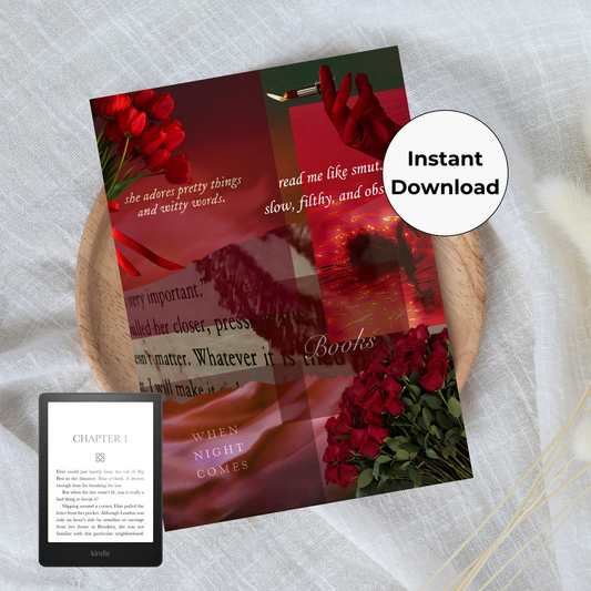 Red Haze Printable Kindle Insert