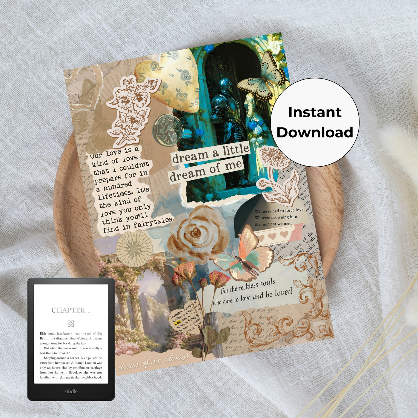 Dreamy Affair Printable Kindle Insert