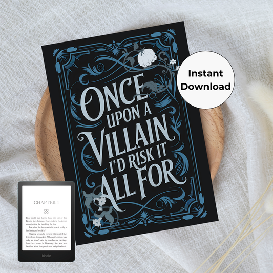 Once Upon A Villain Printable Kindle Insert