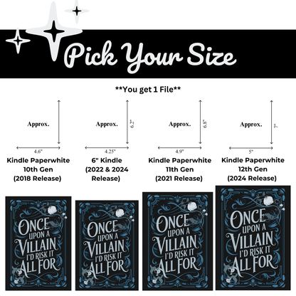 Once Upon A Villain - Kindle Insert (Printable)