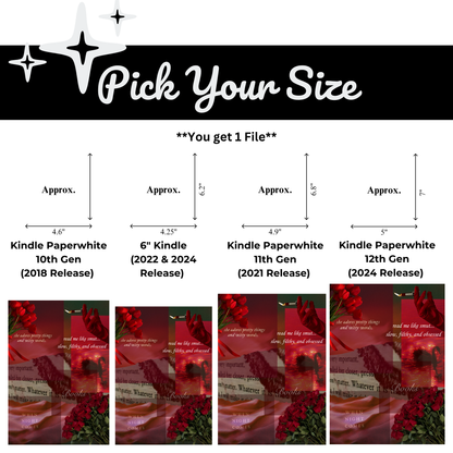 Red Haze Printable Kindle Insert