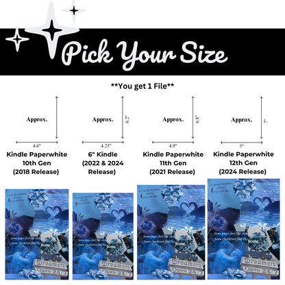Blue Haze Printable Kindle Insert