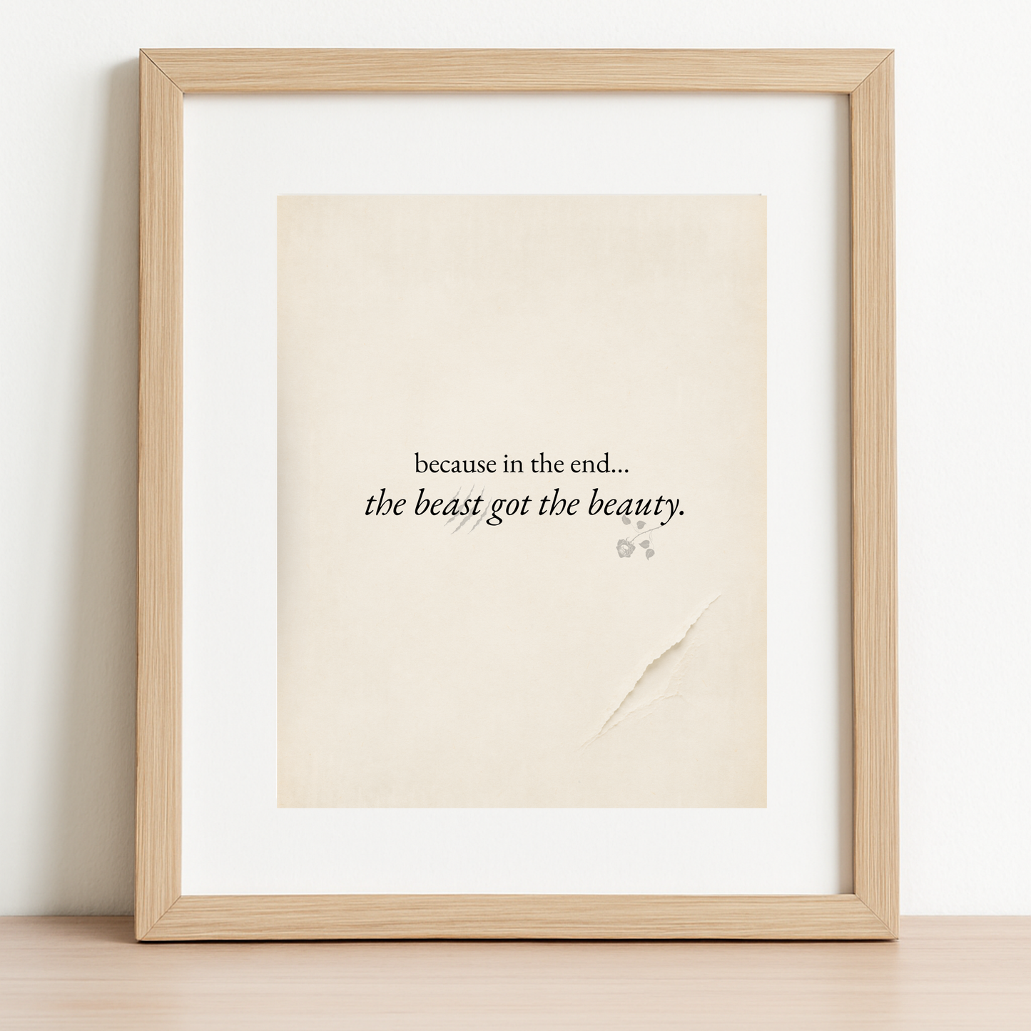 The Beast Got The Beauty 8x10 - Art Print