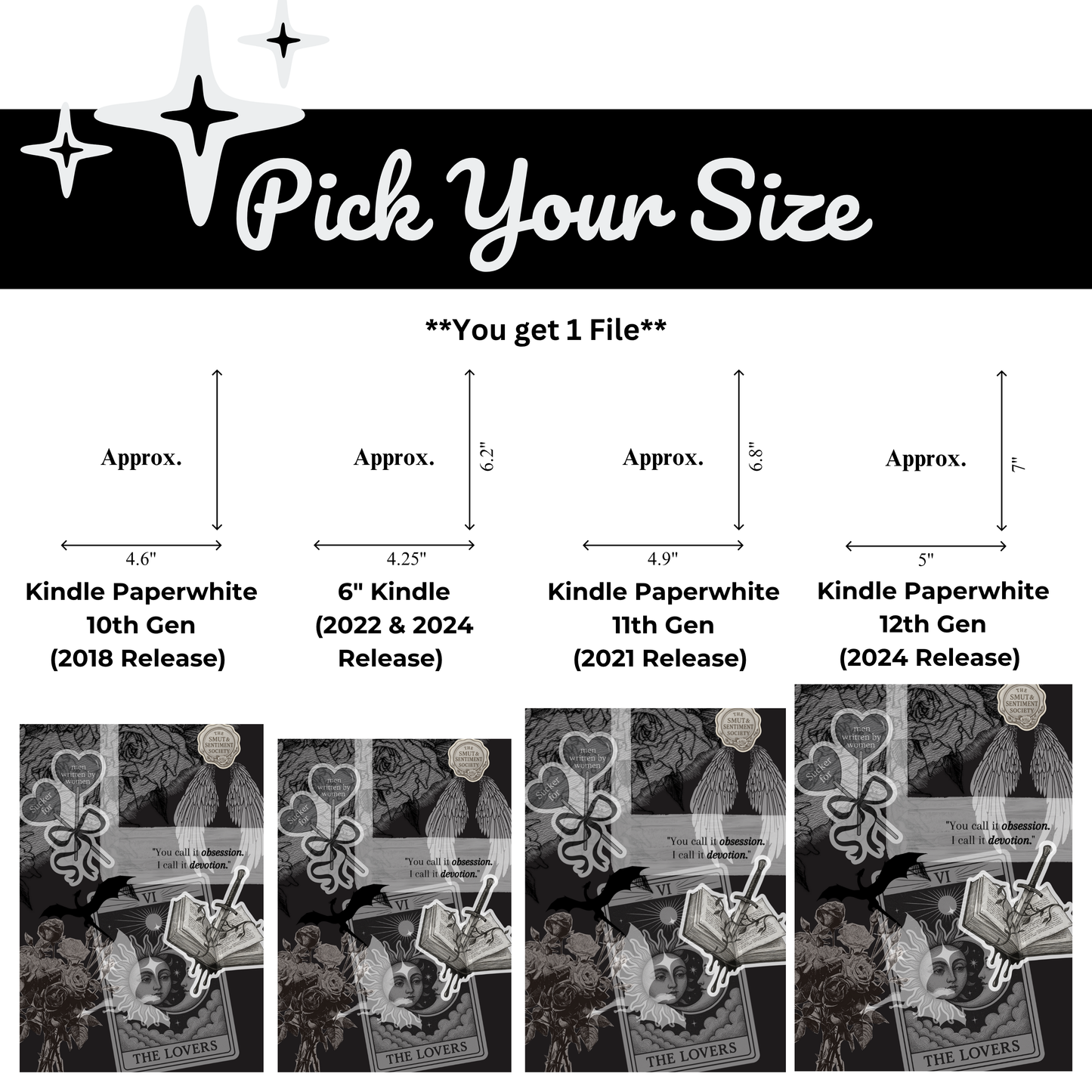 Inked In Want Printable Kindle Insert