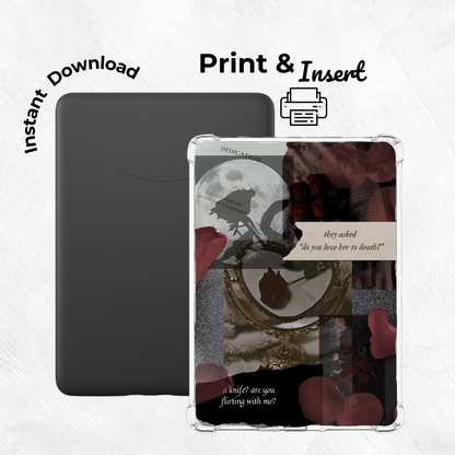 Midnight Rose Printable Kindle Insert