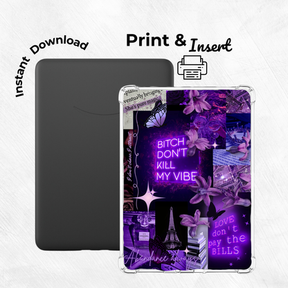 Purple THAT Girl Printable Kindle Insert