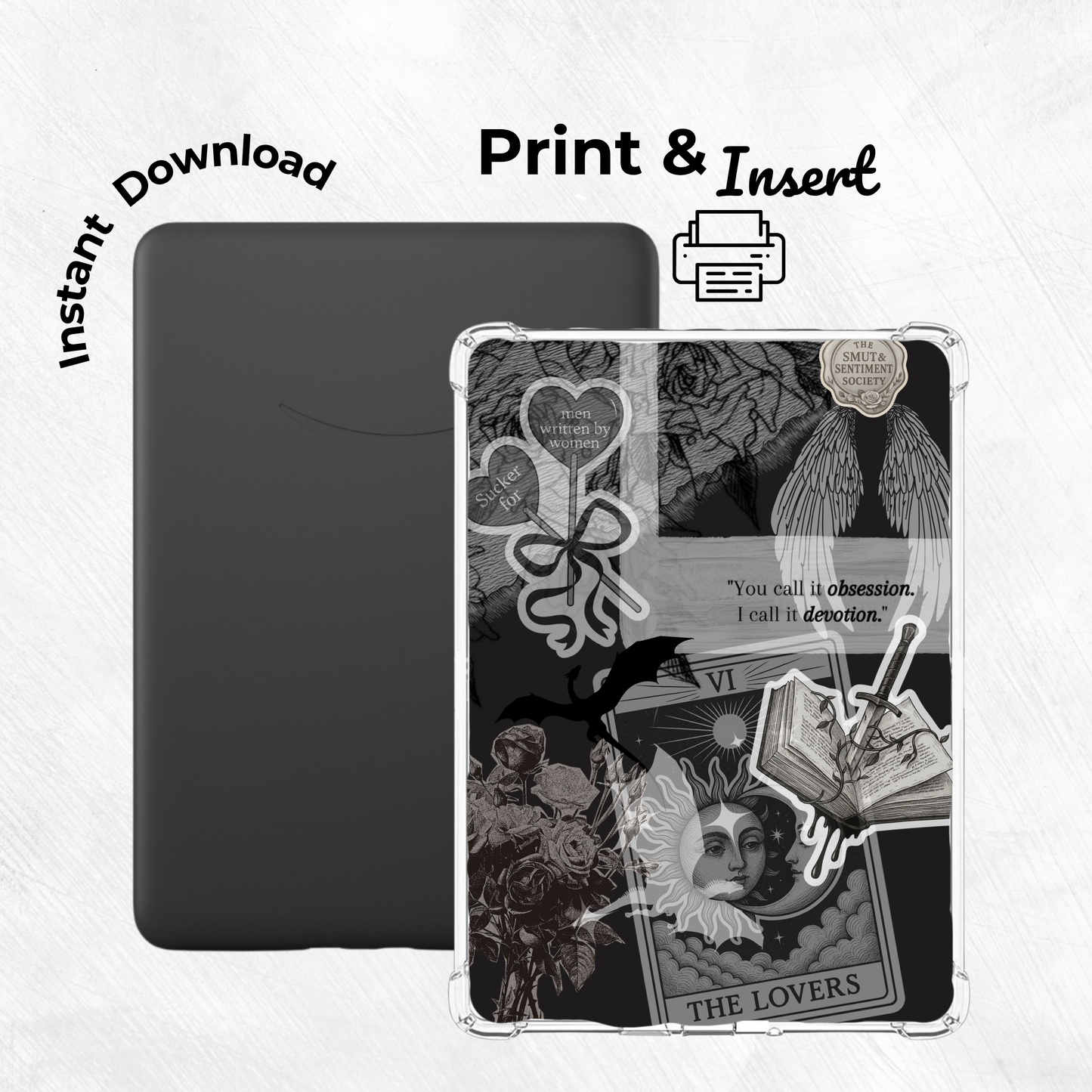 Inked In Want Printable Kindle Insert