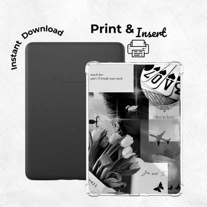 White Haze Printable Kindle Insert