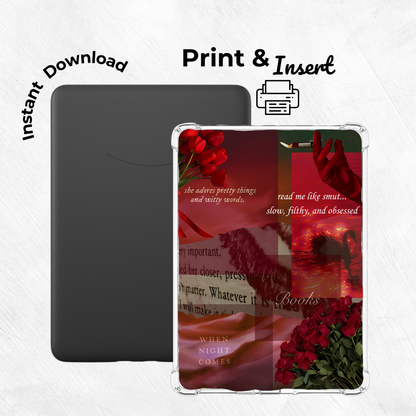Red Haze Printable Kindle Insert