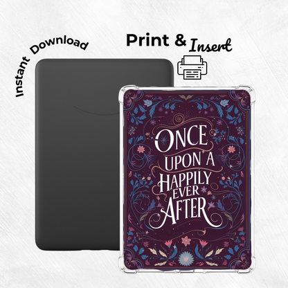Once Upon A Happily Ever After Printable Kindle Insert