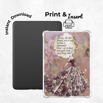 Blushing Rose Printable Kindle Insert