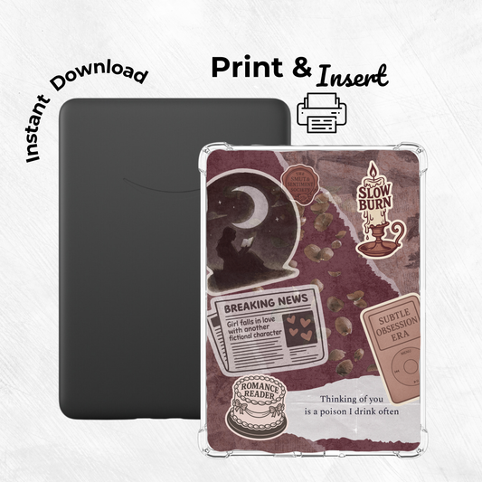 Velvet Obsession Printable Kindle Insert
