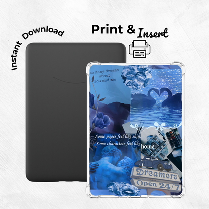 Blue Haze Printable Kindle Insert