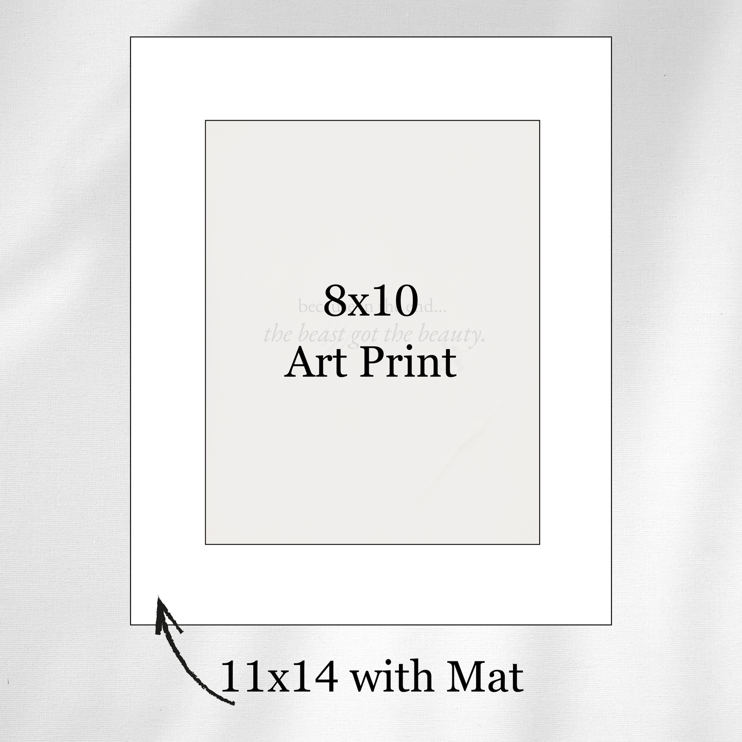 The Beast Got The Beauty 8x10 - Art Print