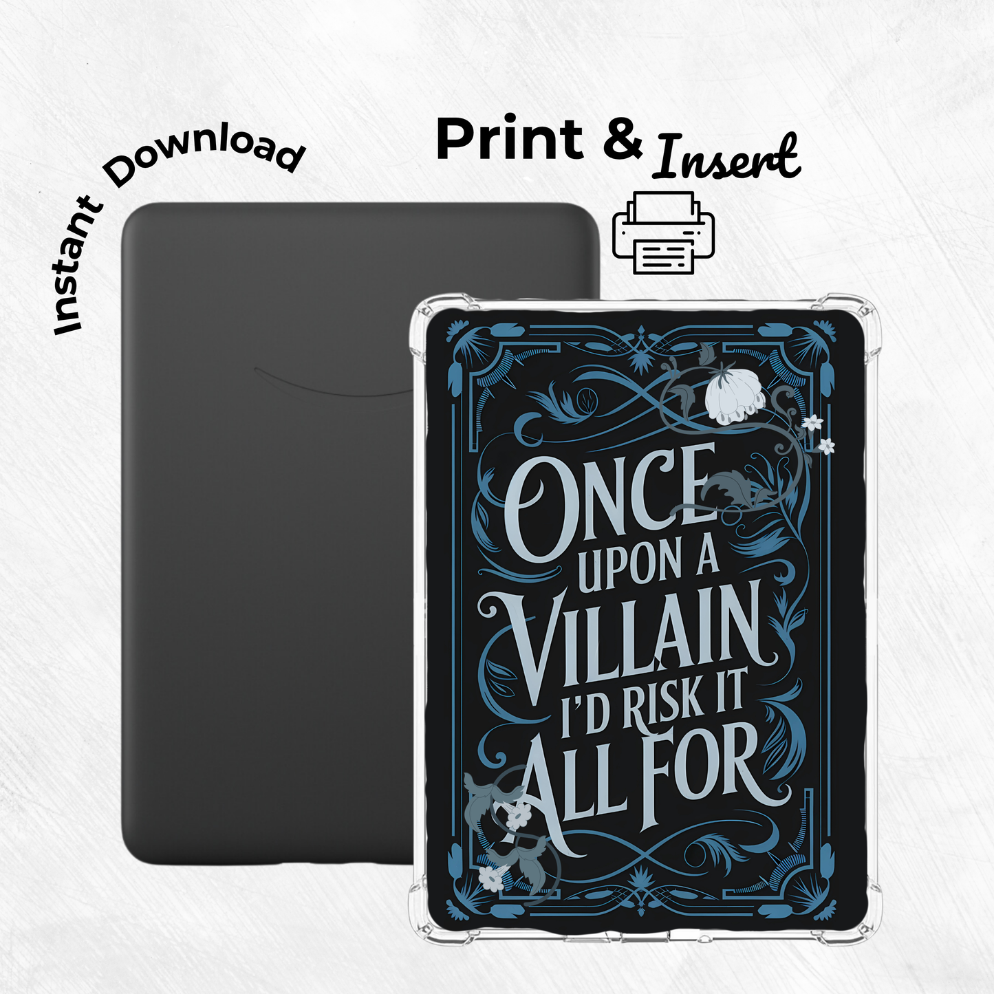 Once Upon A Villain - Kindle Insert (Printable)